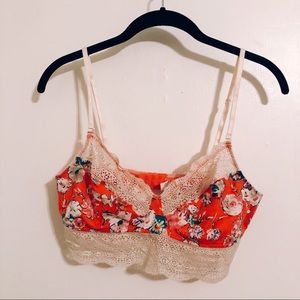Free People Floral Bra